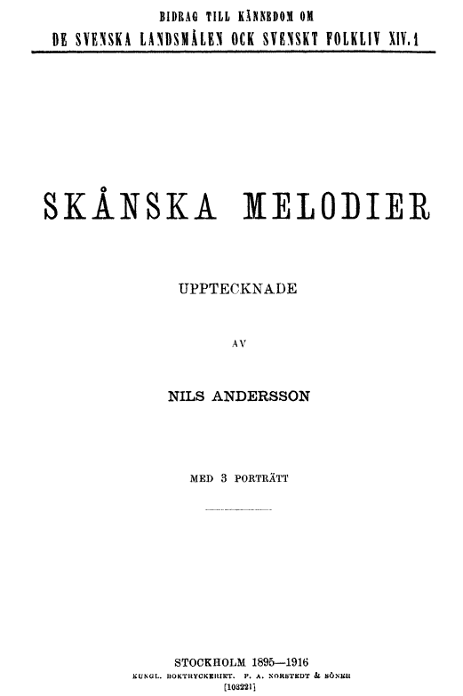 skånska melodier